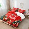 Comforter Merry Christmas Bedding Set 3D Printed Soft Single Double Size Bed Set Christmas Home Decorations
