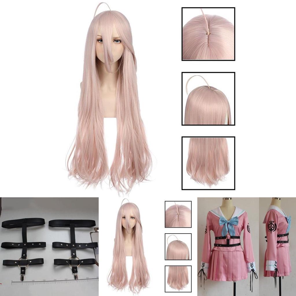 Danganronpa V3 Iruma Miu Cosplay Outfit Chic Uniform Suit Full Set In Pink And White