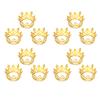 30PCS Mini Crowns Plastic Small Princess Pearl Crown Cake Topper Decorations for Birthday Wedding Party Baby Shower Gold