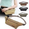 Unisex Sports Waist Pack 2025: Compact Canvas Phone Bag for Running and Fitness.