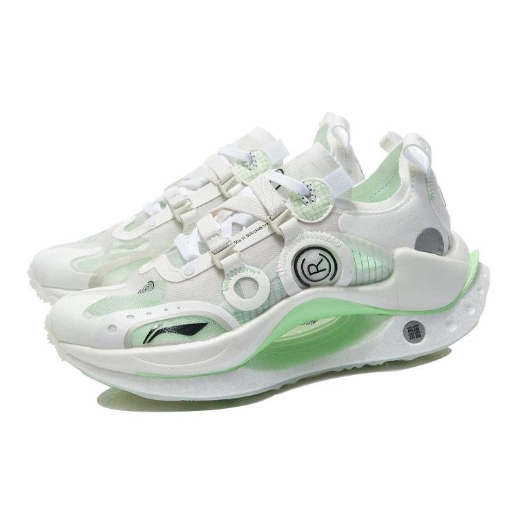 New LiNing Jueying CRC Running Shoes Women's Low Top Mist White ARHR102-2