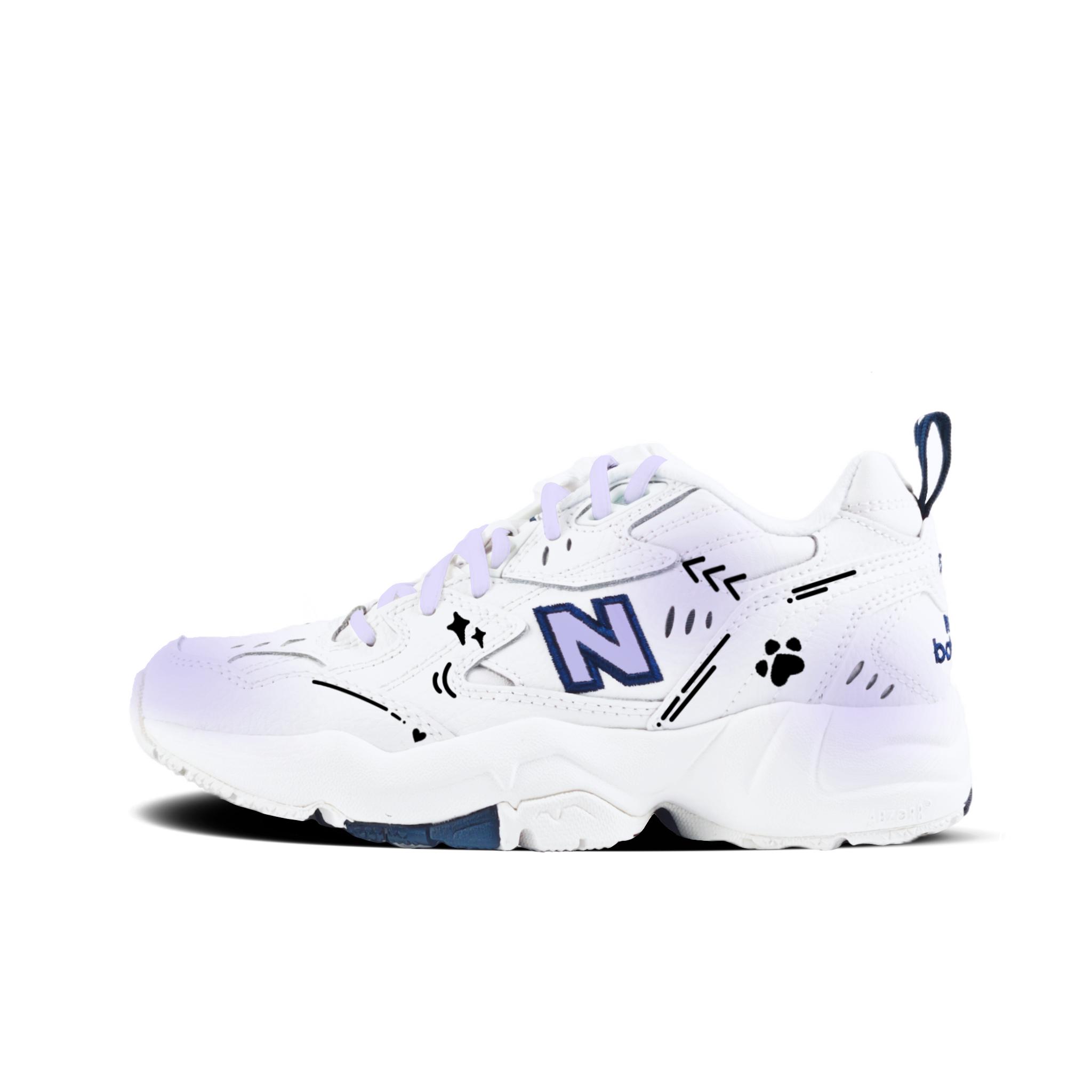 

New Balance NB 608 V1 Фіолетовий вимір Стійкі до стирання, Дихаючі, Нековзкі Тренувальні кросівки Жіночі B WX608WT(Команда352-) 35