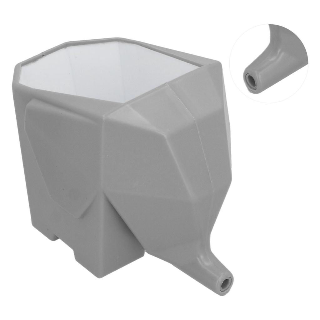 Kjøkken Servise Avrenningsstativ Plast Elefantform Oppbevaringsstativ Avrennende Verktøy for HjemmetGrå