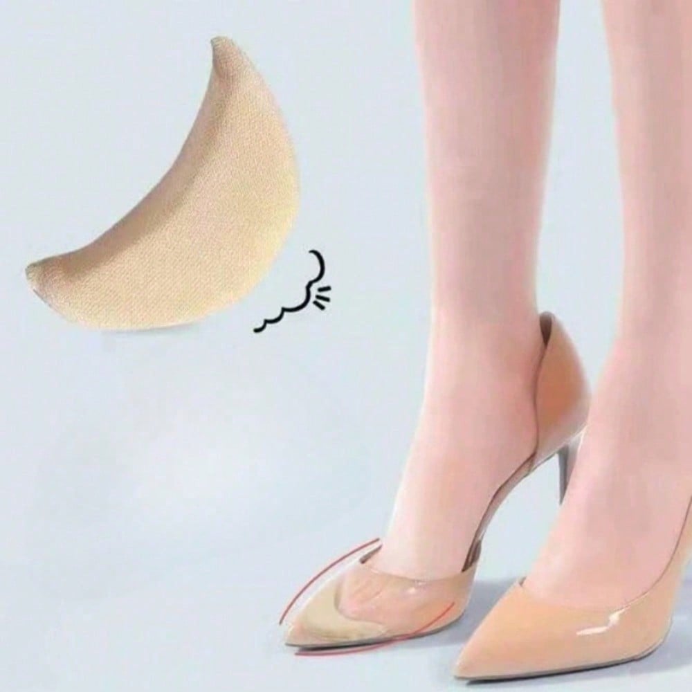 2pcs Women's Sponge Forefoot Inserts, Reduce Shoe Size And Enhance Fit, And For High-Heeled Shoes,Shoes And Boots Accessories