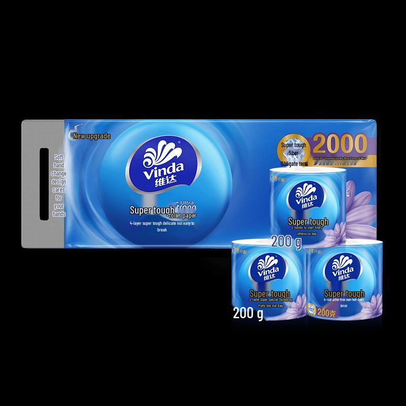 Vinda Super Tough 4-Ply Cored Toilet Paper