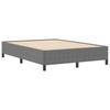 Box Spring Bed Light Grey 140 x 190 cm Cord Fabric