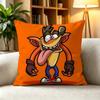 CCCrash Bandicoot Classic Orange Marsupial  Square DoubleSided printed Pillow Case Bedroom Bedside Pillow Sofa Cushion Cover
