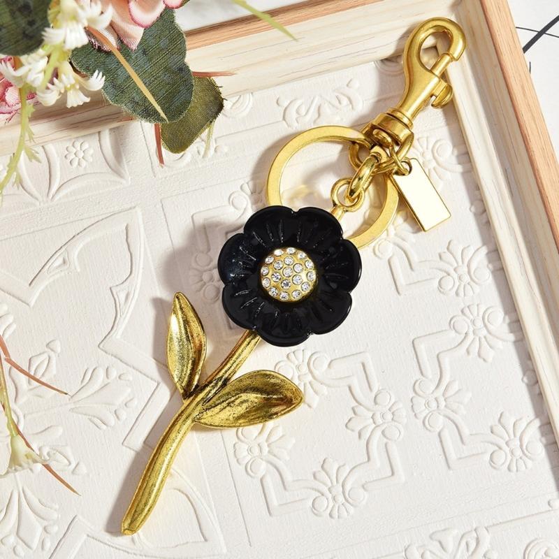 Sunflower Keychain Elegant Metal Designs For Keys Bags And Fashion Accessories