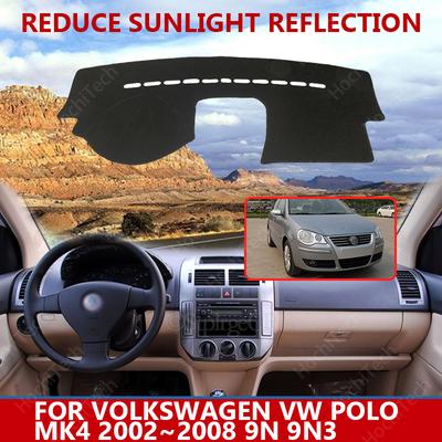 For Volkswagen VW POLO MK4 2002~2008 9N 9N3 Dashmats Car-styling Accessories Dashboard Cover Pad Carpet Sunshade
