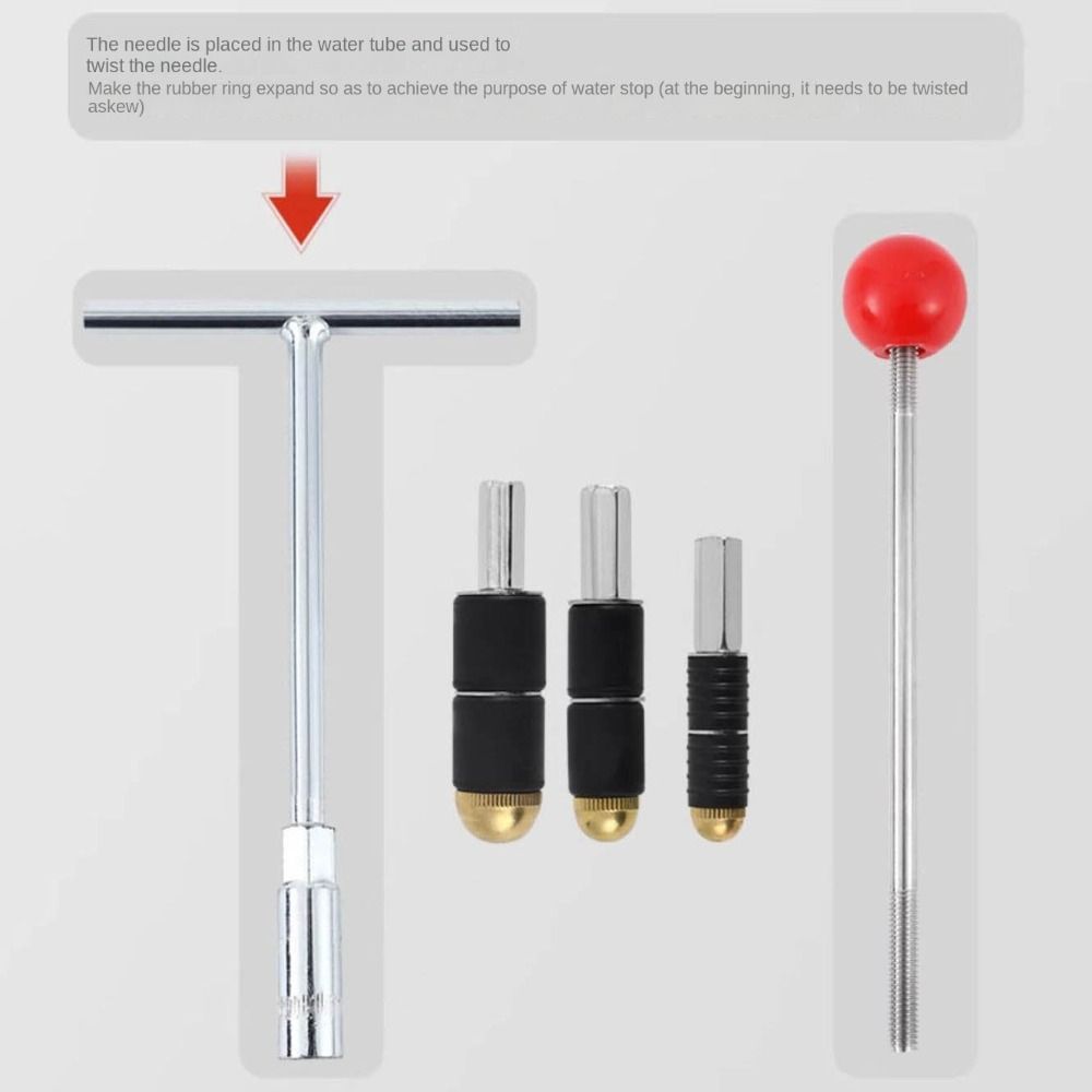 20/25/32 Hot-melt Water Stop Pin Metal Repair Plumbing Tool Set Water Stop Needle  Water Pipes