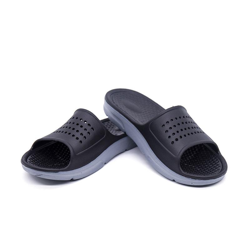 

Модные нескользящие тапочки с защитой от протеканий, размер плюс 49 50, мужские тапочки для ванной, домашние тапочки для пляжа, легкие, удобные, с мягкой подошвой, шлепанцы 40 черный серый