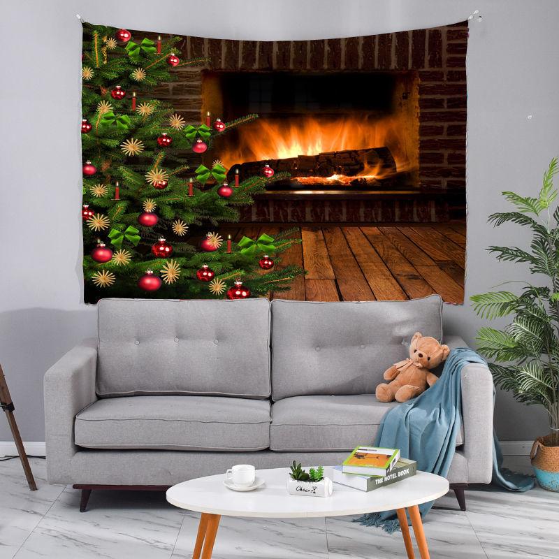 Tapestry Christmas Tree Background Hanging Cloth Party Bedroom Living Room Bedside Decoration Wall Tapestry