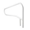 Pool Rail, 137.1 x 81.3 cm Pool Handrail, 100kg Load Capacity Heavy Duty Stainless Steel Swimming Handrail, Seamless Welding, Recessed or Base Mount,