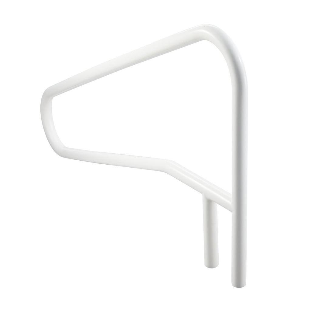 Pool Rail, 137.1 x 81.3 cm Pool Handrail, 100kg Load Capacity Heavy Duty Stainless Steel Swimming Handrail, Seamless Welding, Recessed or Base Mount,