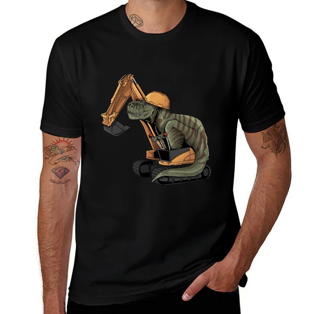 Excavator Like T-Rex T-Shirt Breathable Travel T-Shirt
