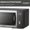 Micro-ondes Gril Candy Essenza CMGA31EDLB 1000W 31L Digital Noir - Fonction Nettoyage Auto - 5 Niveaux de Puissance -10 Menus Auto