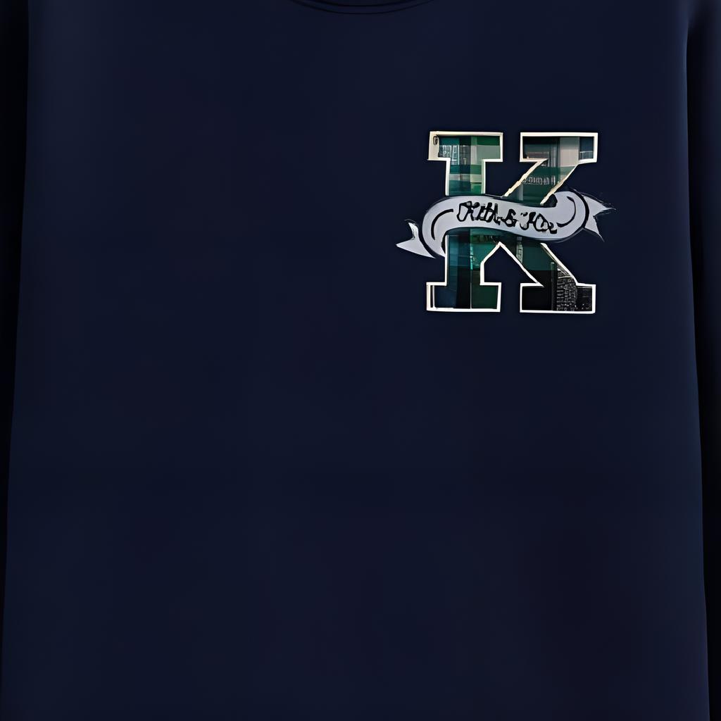 Kith Collegiate Crewneck Nocturnal Men Tops Blue KHM031004-413
