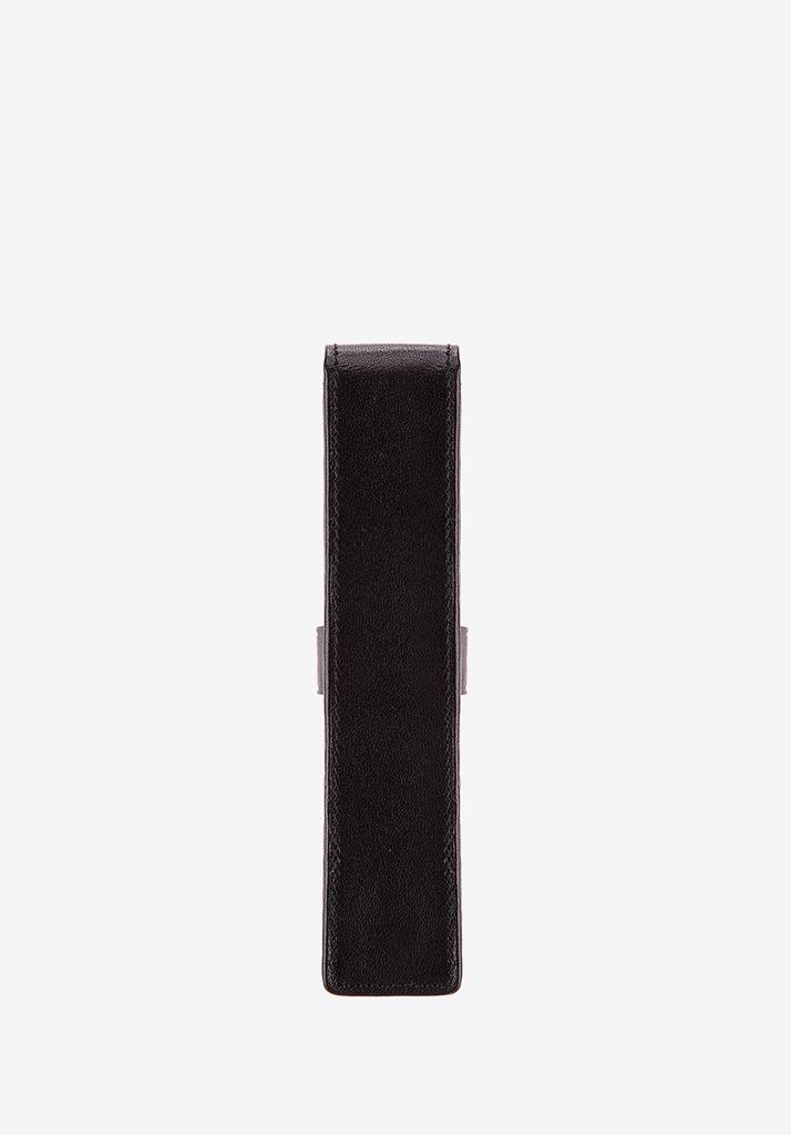 Wittchen Woman Leather Pen Case With Coat Of Arms Black Natural Leather