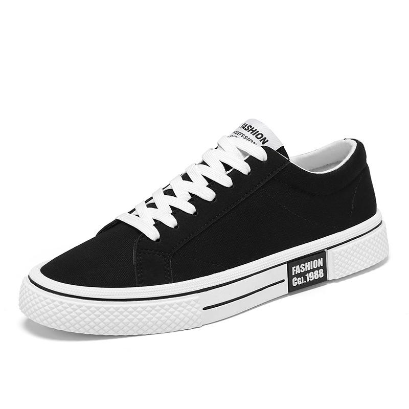 Gran oferta de zapatos de lona rojos de moda para hombre, zapatillas clásicas de lona de caña baja para hombre, zapatos de skate Harajuku Hip Hop, zapatillas informales para hombre