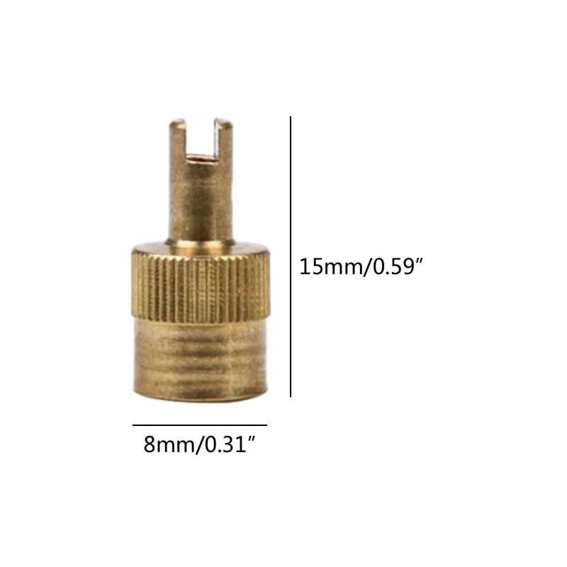 4Pcs Metal Slotted Slot Valve Cap with Valve Core Remover Wheel Caps for Car Motorcycle Bikes Nipple Caps Cover