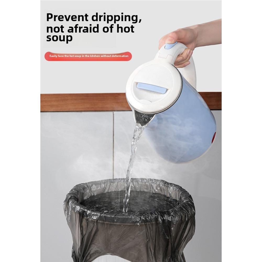 60 Pcs Self Closing Handheld Drawstring Household Kitchen Waste Bags