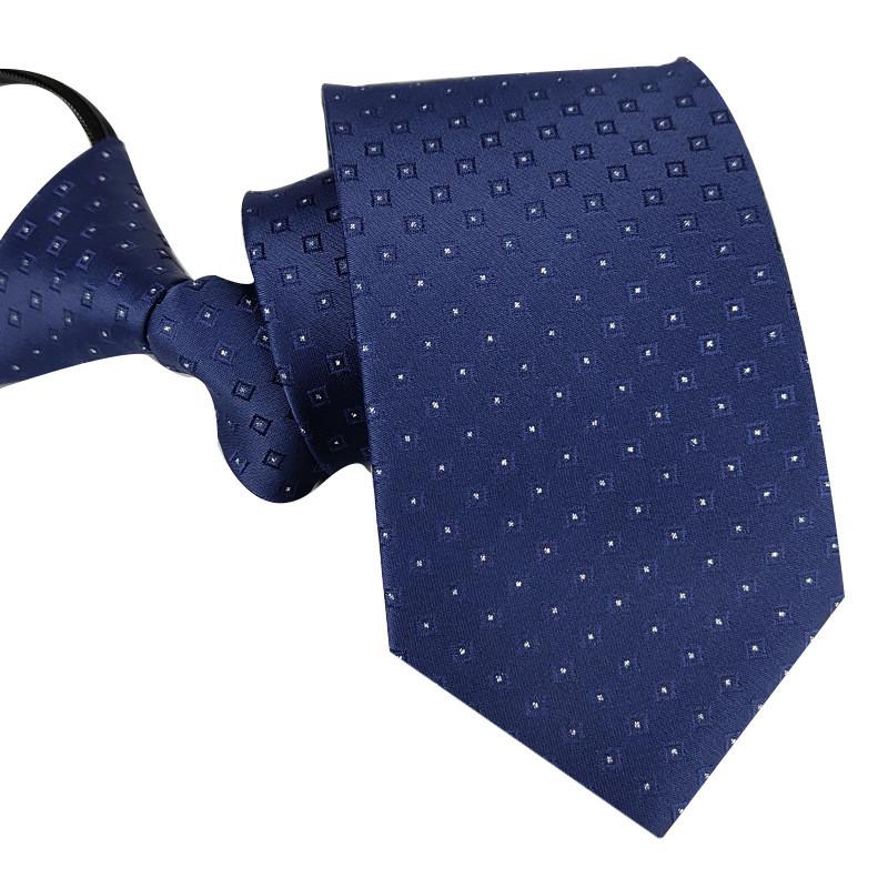 Mens Business Polyester Tie With Arrow Design And Zipper Closure For Office