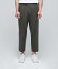 Lightweight Loose Tapered Hidden Banding Crop Slacks [Dusty Khaki]