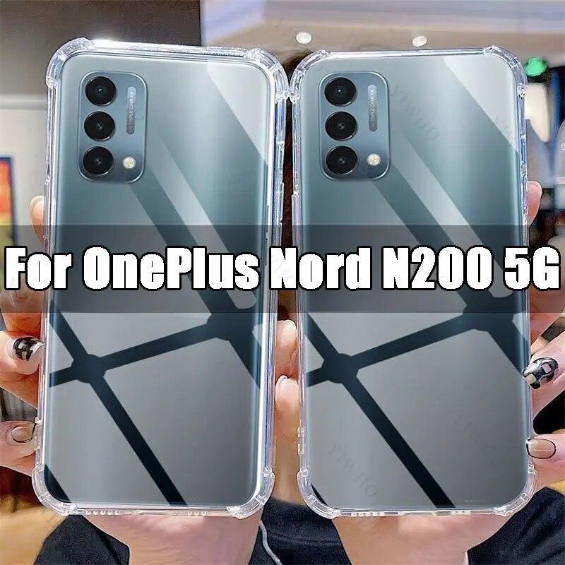 

Прозрачный чехол для телефона OnePlus Nord N200 5G, прозрачный чехол из ТПУ OnePlus N 200 6,49 дюйма DE2118, противоударные чехлы с защитой от царапин
