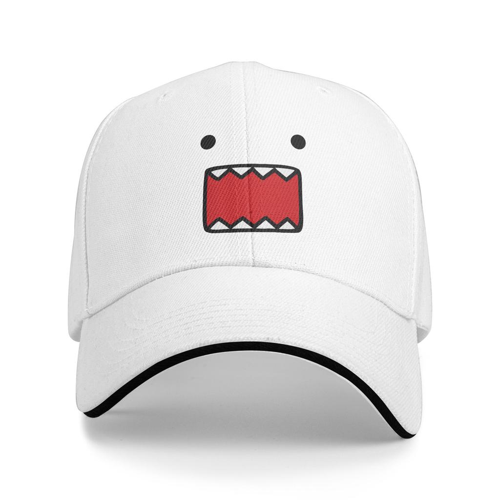 Domo Kun Doll Face Sandwich Baseball Cap Casual Polyester Cute Funny Snapback Cap For Men Women Outdoor Unstructured Soft Hats
