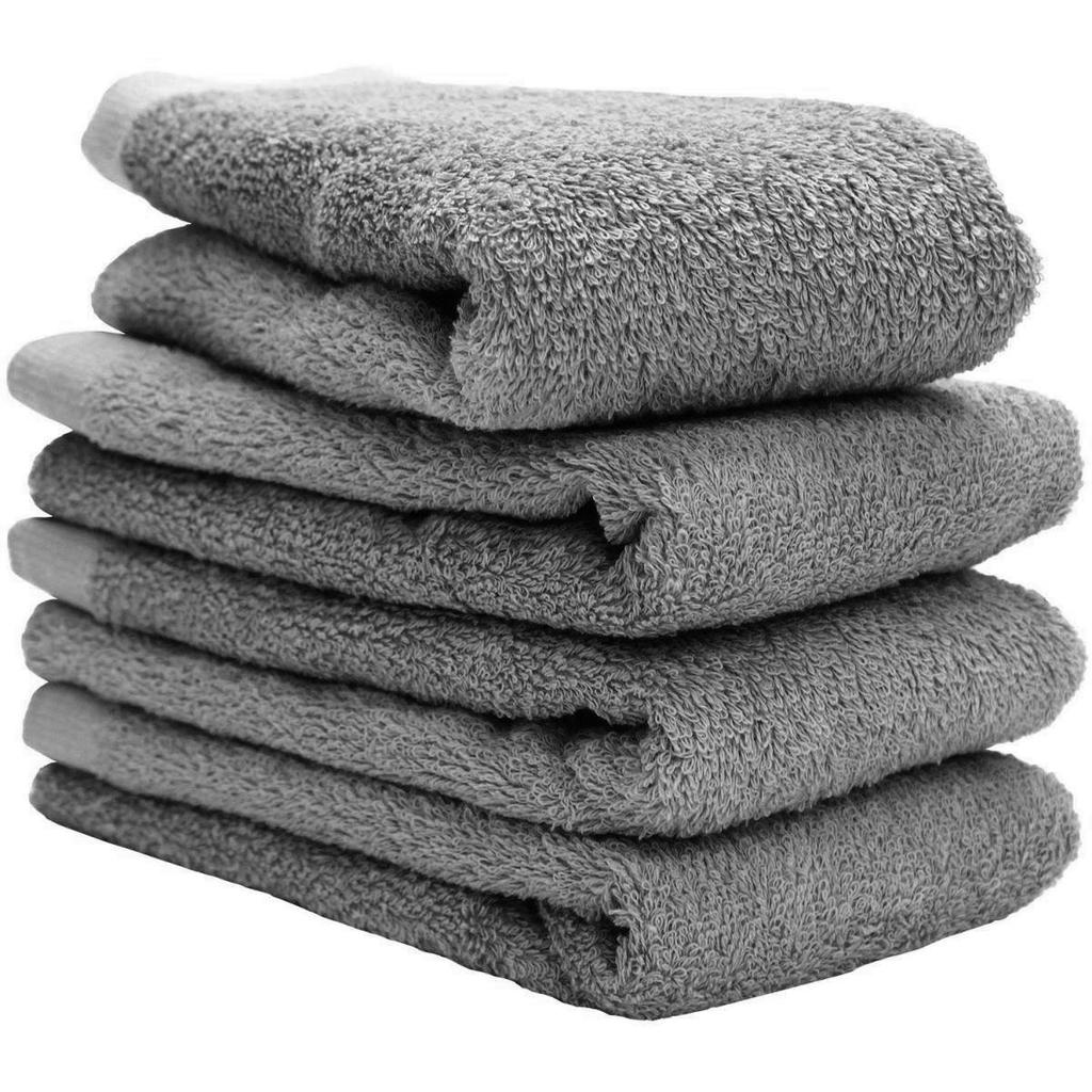 hiorie Made in Japan Face Antibacterial and Set of Instant Indoor Drying (Hiorie) Towels, Odor-Resistant, Hotel-Style Towels, 4, Gray, Absorbency,