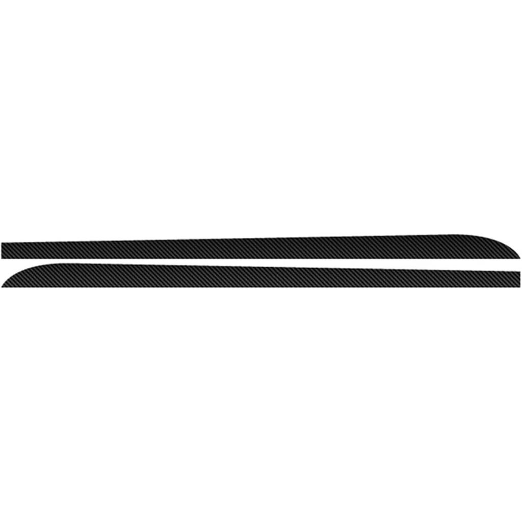 Qizm 2pcs Car Side Skirt Sill Stripe Stickers Black Or Carbon Fiber Black Transfer Glue Decals Fit for BMW 1 3 4 5 6 Series F30 F35 F31(Carbon Fiber