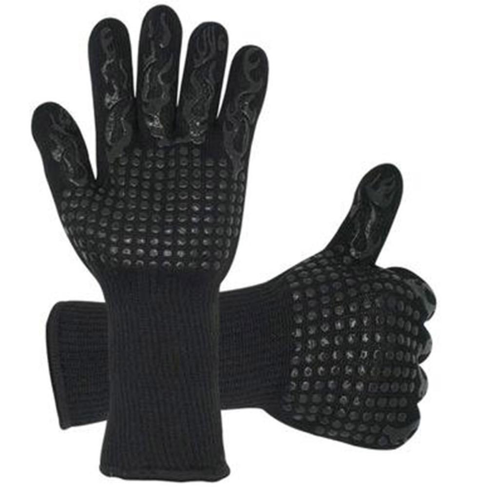 BBQ-Handschuhe Hitzebeständige Handschuhe Grillhandschuhe Silikon-Ofenhandschuhe Küchenhandschuhe zum Kochen Backen