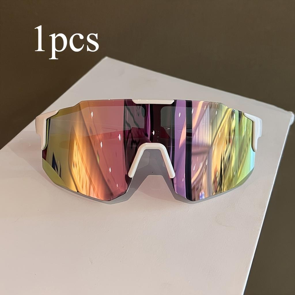 Large Frame Sports Glasses Wrap-Around Eyes Protection Non Prescription Athletic Eyewear for Men Women