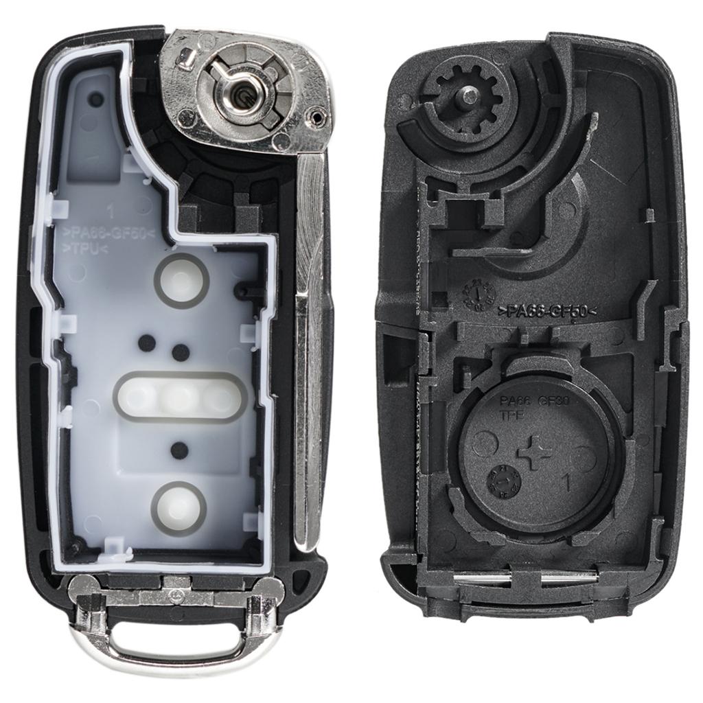 2 3 Tasten Auto Fernbedienung Klappschlüssel Gehäuse Schale Für Volkswagen Golf MK6 Polo Beetle Tiguan Touran Passat Caddy Jetta Eos Scirocco