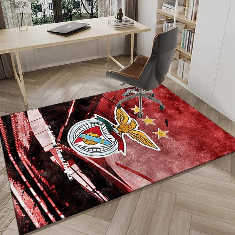Ben Football Crest Printed Area Rug for Office, Chair Rug, Decorative Carpet Floor Mat, Large Size Fan gifts Christmas gifts