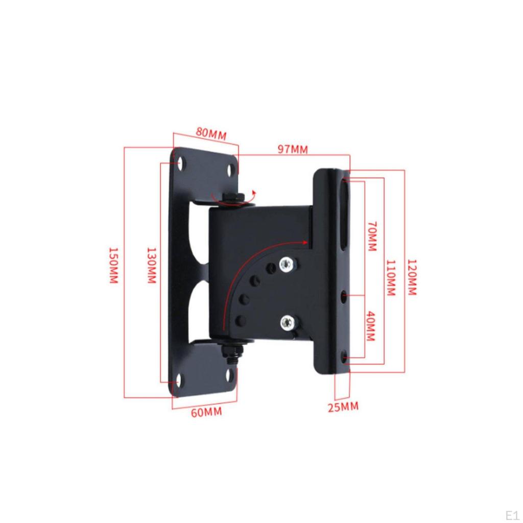 Speaker Wall Mount Easy Installation Bracket Adjustable Tilt Sound Accessory for