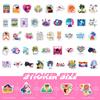 100 Small Size 4cm Inspirational Psychological Therapy Stickers Cartoon Doodle Girl Mental Health Stickers