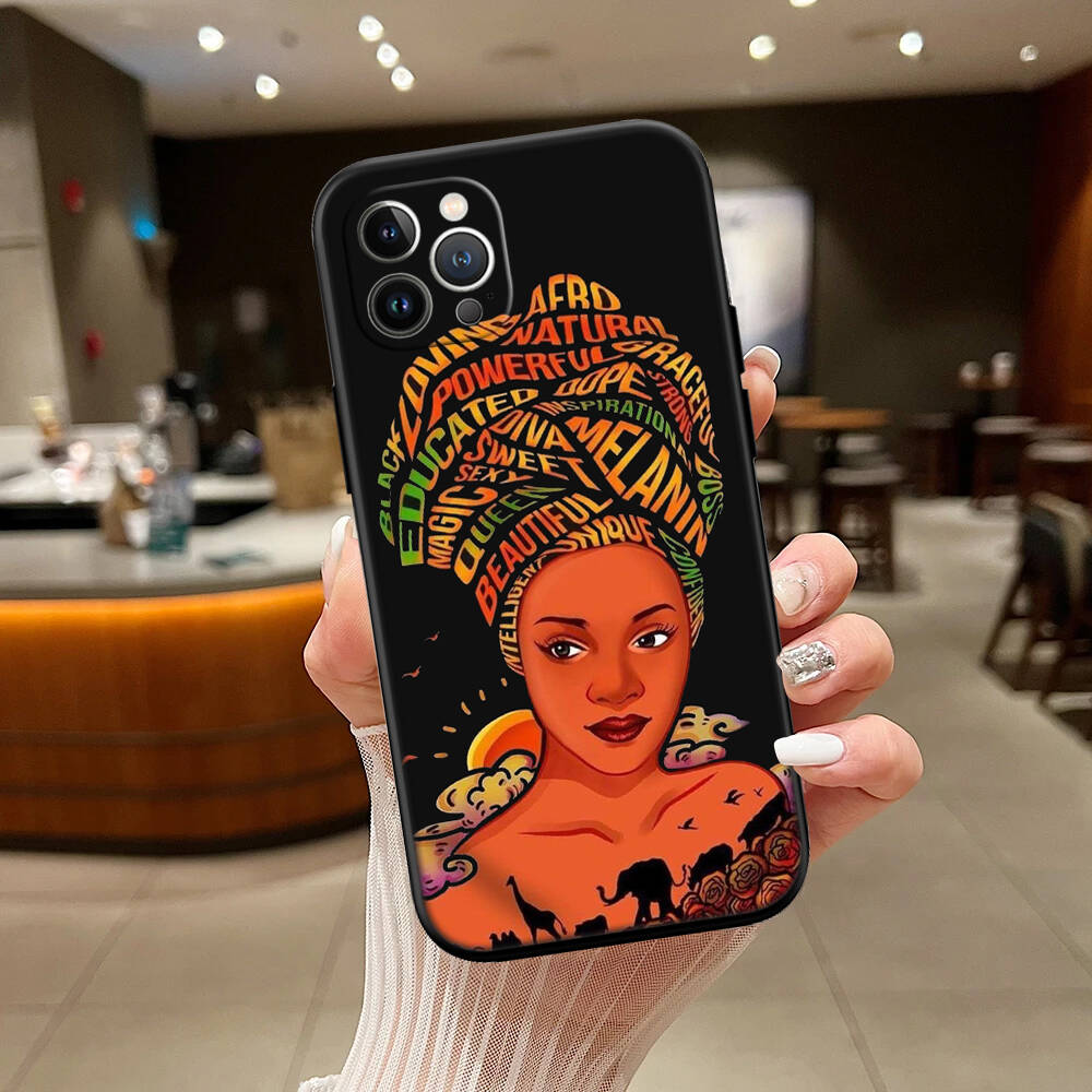 Chica Poppin Black Girl Phone Case for Xiaomi Poco C40 C51 C50 C55 C65 C71 C75 C85 F8 F7 F6 F5 F3 F2 X7 X6 X4 X3 M7 M6 M5 M4 M3 M2 Pro