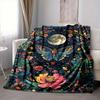1pc Butterfly Garden Lightweight Flannel Blanket, Comfortable and Warm Blanket, for Office and Camping Sofa Bed, Livingroom196