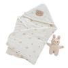 95*95cm  Newborn Swaddle Blanket Thick Cotton Cartoon Winter Baby Wrap for Delivery Room Outdoor Soft Infant Carrying Wrap Gift
