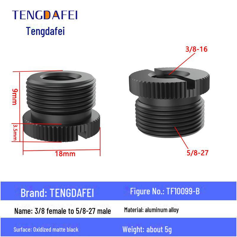 Adaptor cu șurub pentru trepied de cameră de la 1/4 la 3/8: Conversie M4, M5, M68, M10 pentru suport Hot Shoe sau stativ de lumină
