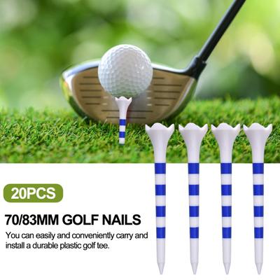 20Pcs Golf Tees High Stability Low Friction Unbreakable Simple Installation Short Golf Tees