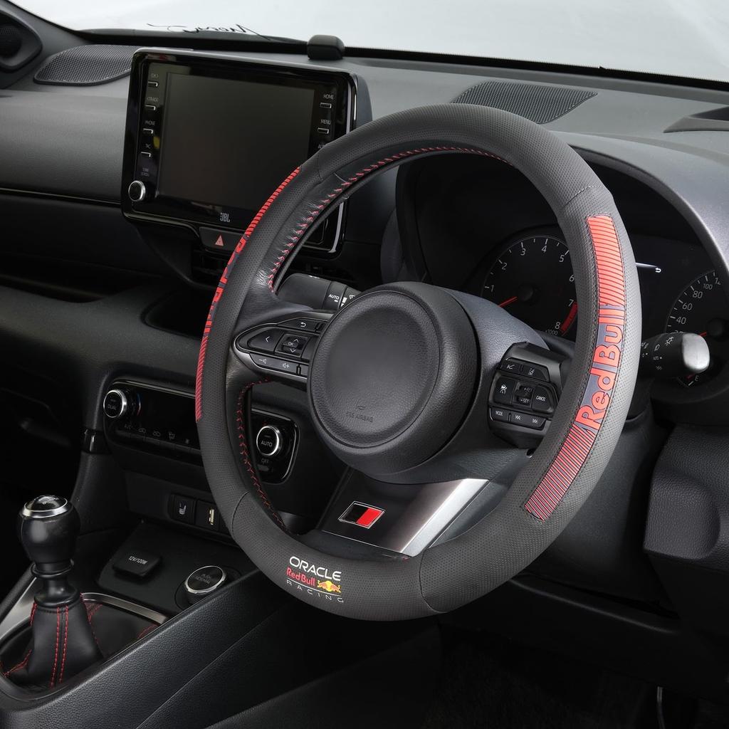 Red Bull Racing Steering Wheel Cover, Medium, Black X Red, SWC003M