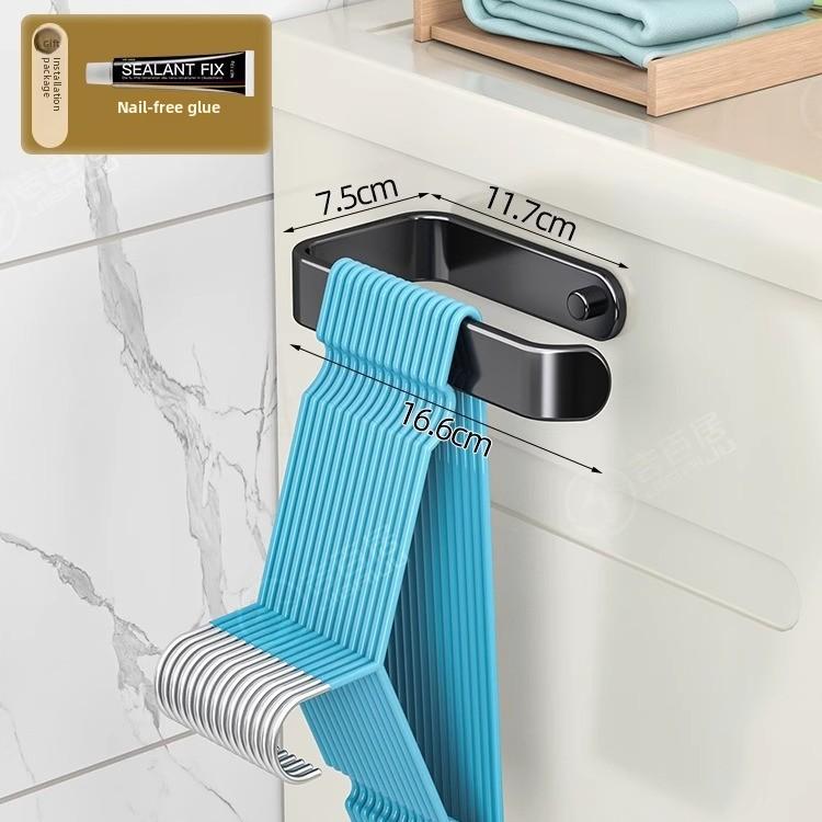 Bathroom Balcony Wall No-punch Hooks Wall-mounted Shelf