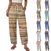 Pantaloni da Donna Casual a Gamba Larga con Coulisse, Stampa Floreale, Comodi e Leggeri, da Casa con Elastico in Vita