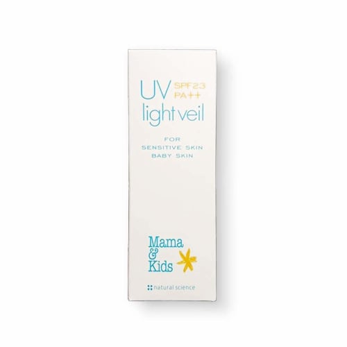 Mama&kids uv light veil spf23pa++ 90ml [hypoallergenic skin care] additive-free, fragrance-free, sunscreen, uv care