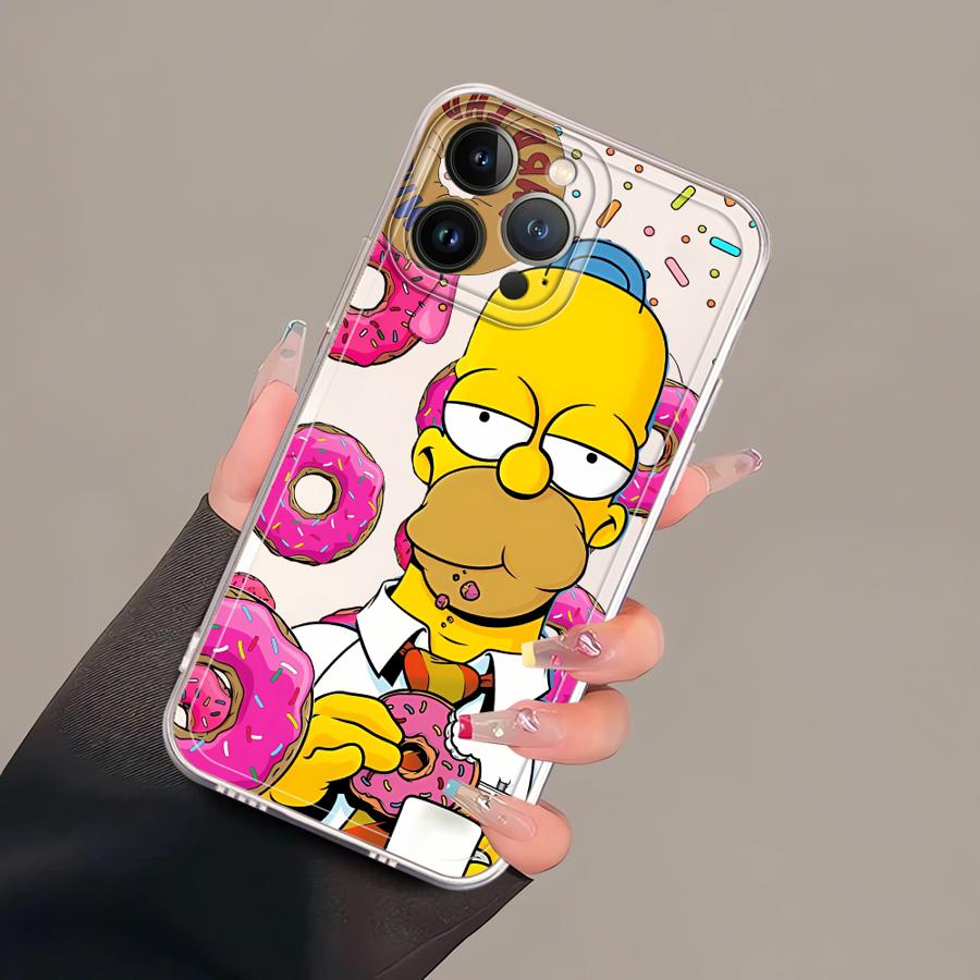 Funda Suave para Teléfono Cute The S-simpsons para iPhone 17 Pro Max Air XR 16 11 12 Mini 13 Pro XS Max 7 8 14 Plus 15