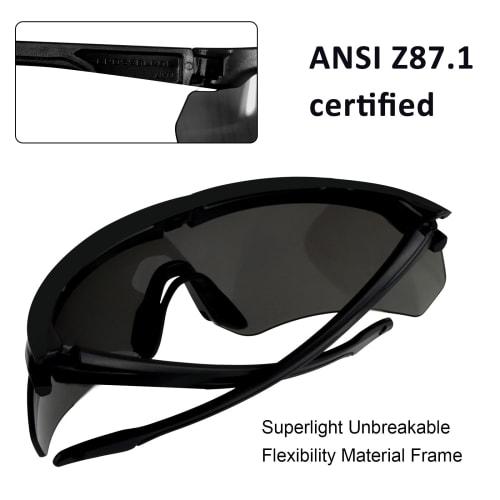 Lunettes Tactiques FOCUHUNTER, Lunettes de Soleil Airsoft Résistantes aux Chocs, Lunettes de Tir, 3 Verres Interchangeables, Anti-Buée, Protection UV400, Épaisseur du Verre 2mm