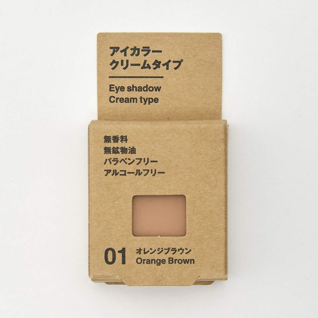 MUJI Eye Color Cream Type Orange Brown 82926484 Eyeshadow Gram 1.8g (x 1)