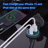 QC3.0 Dual PD3.0 Type-C PD USB Car Charger 20W Fast Charging Adapter Cigarette Lighter 12V
